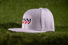 Load image into Gallery viewer, &#39;Wave Logo&#39; Premium Snapback | Heather Grey
