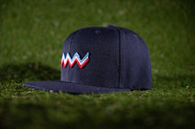 Load image into Gallery viewer, &#39;Wave Logo&#39; Premium Snapback | Navy
